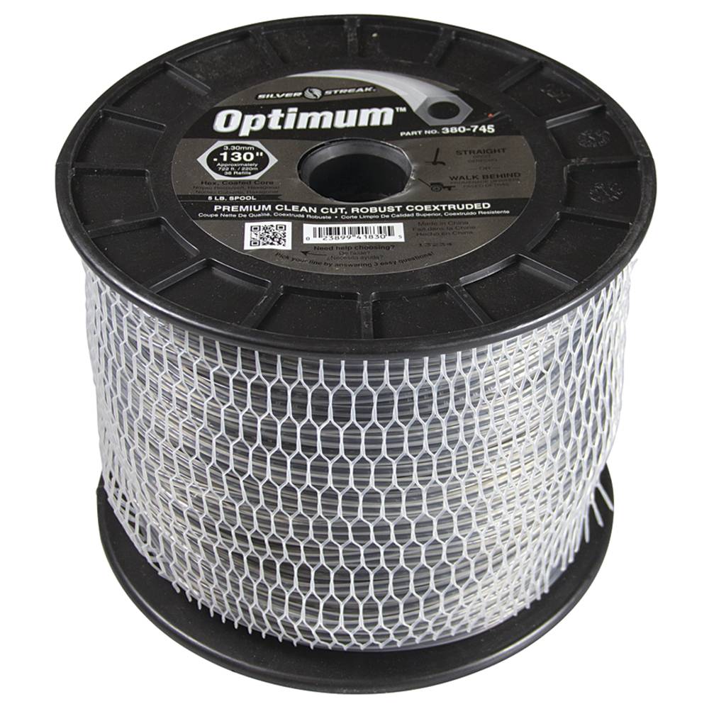 Silver Streak Optimum Trimmer Line .130 5 lb. Spool (Stens 380-745)