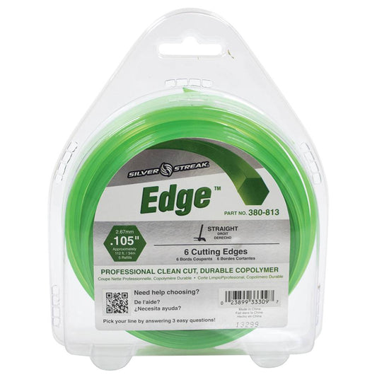 Silver Streak Edge Trimmer Line .105 1/2 lb. Donut (Stens 380-813)