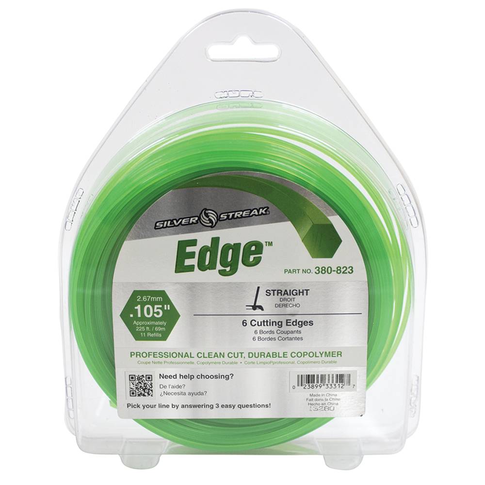 Silver Streak Edge Trimmer Line .105 1 lb. Donut (Stens 380-823)