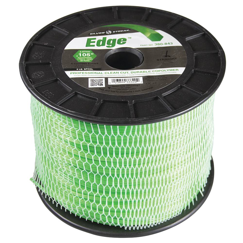 Silver Streak Edge Trimmer Line .105 5 lb. Spool (Stens 380-843)