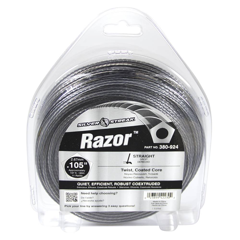 Silver Streak Razor Trimmer Line .105 1 lb. Donut (Stens 380-924)