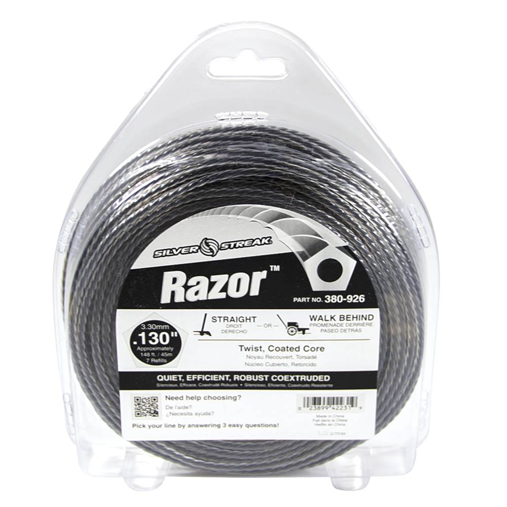 Silver Streak Razor Trimmer Line .130 1 lb. Donut (Stens 380-926)