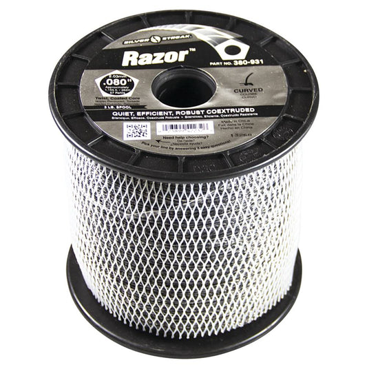 Silver Streak Razor Trimmer Line .080 3 lb. Spool (Stens 380-931)
