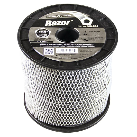Silver Streak Razor Trimmer Line .130 3 lb. Spool (Stens 380-934)