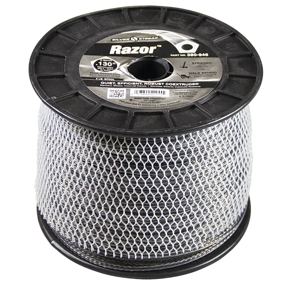 Silver Streak Razor Trimmer Line .130 5 lb. Spool (Stens 380-946)