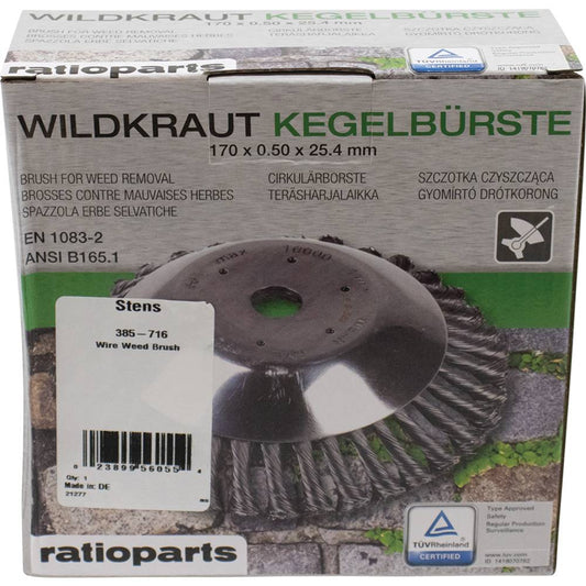 Stens Wire Weed Brush 190 x .5 x 25.4mm (Stens 385-716)