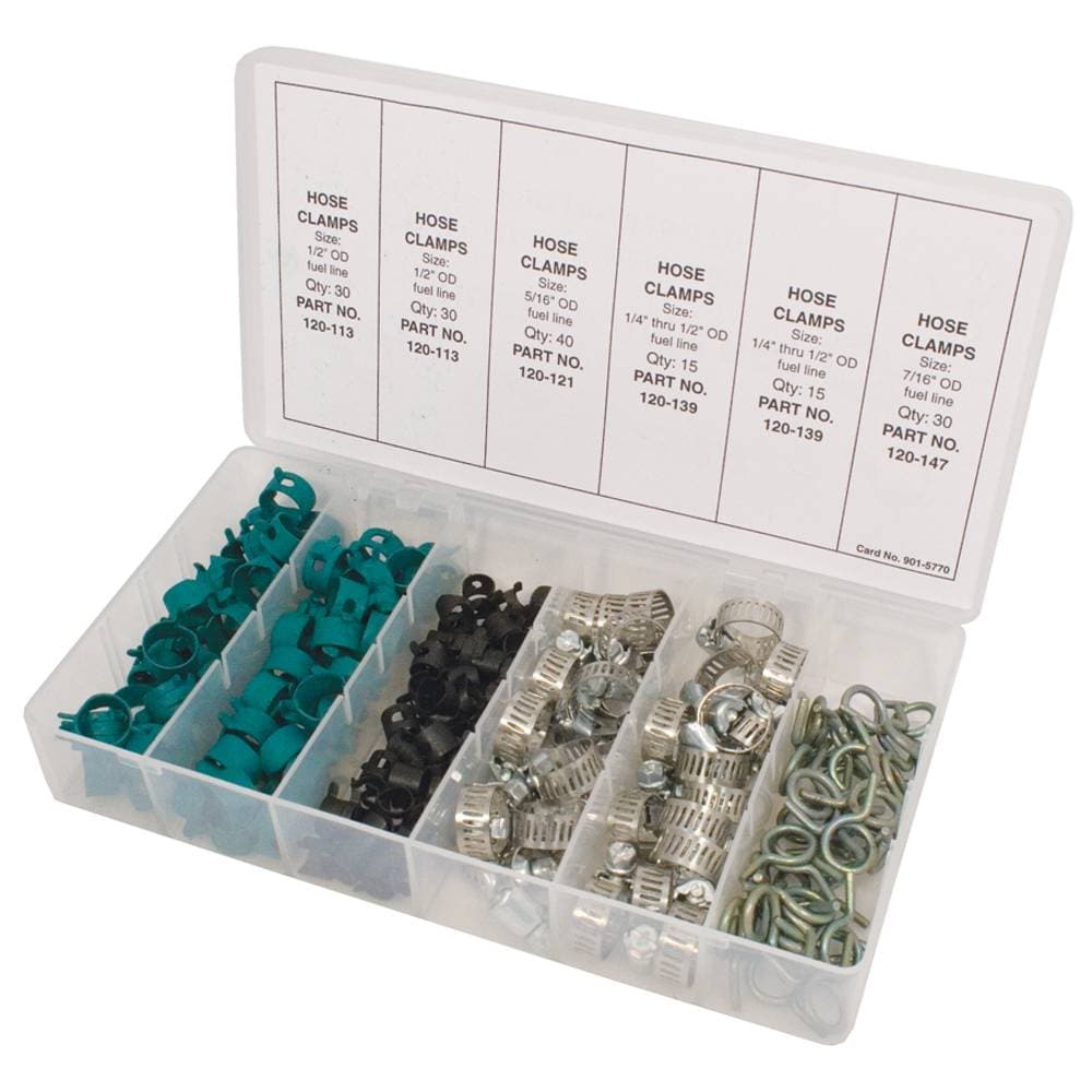 Stens Hose Clamp Assortment 160 Piece Kit (Stens 415-170)