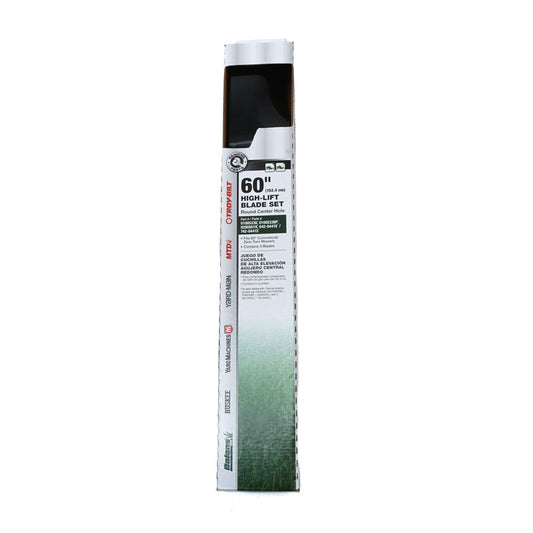 MTD Riding Mower High Lift Blade Set for 60" Cutting Decks - 490-110-M163