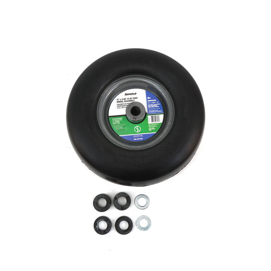MTD Walk Behind Mower Flat Free Wheel Assembly, 11 x 4 - 490-325-0031
