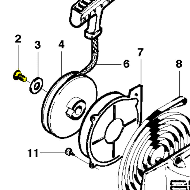 Husqvarna Chainsaw Screw for 268, 272 (503200312)