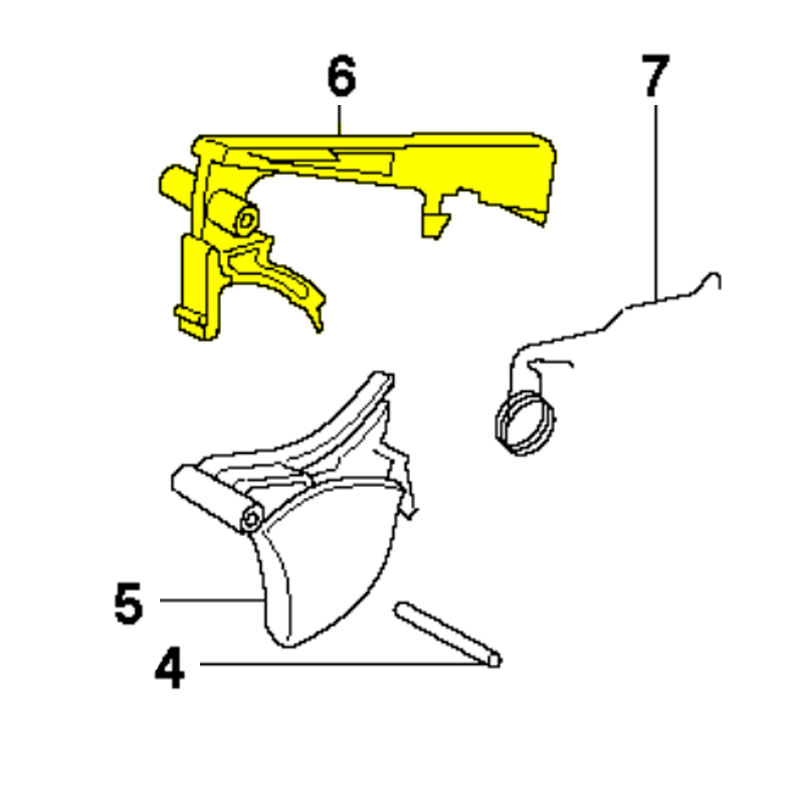 Husqvarna Chainsaw Throttle Lock for 357XP (503854401)