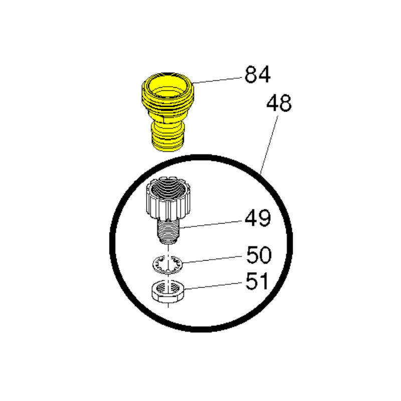 Husqvarna Riding Mower Quick Connect Coupling for 2748GLS, 380ZX, LGT2554 (532416405)