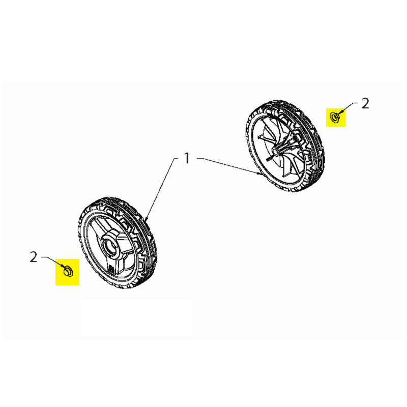 Husqvarna Snowblower Push Nut for ST121E (532435417)