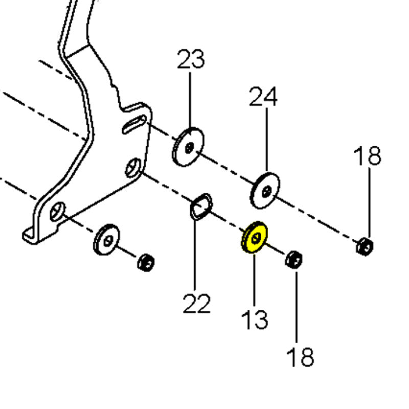 Husqvarna Riding Mower Collection System Brake Bushing (539132161)