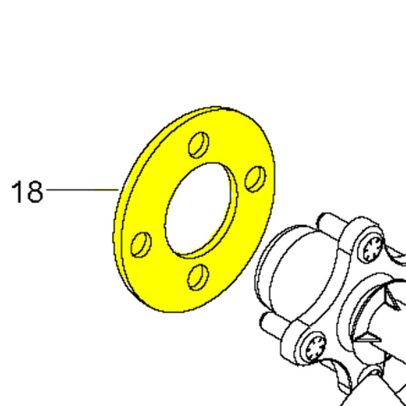 Husqvarna Zero Turn Wheel Spacer ZT3400 for PZT48 (580906202)