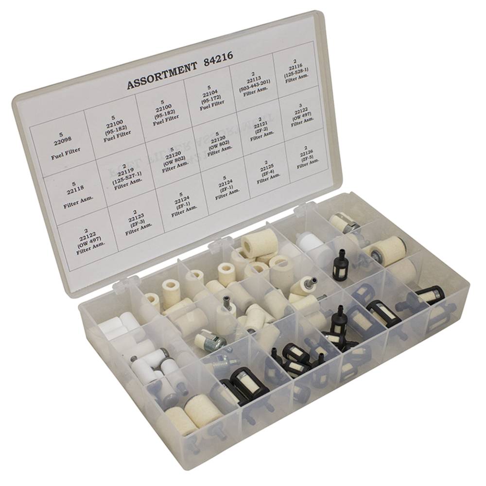 Stens Fuel Filter Assortment 64 Piece Kit (Stens 610-512)