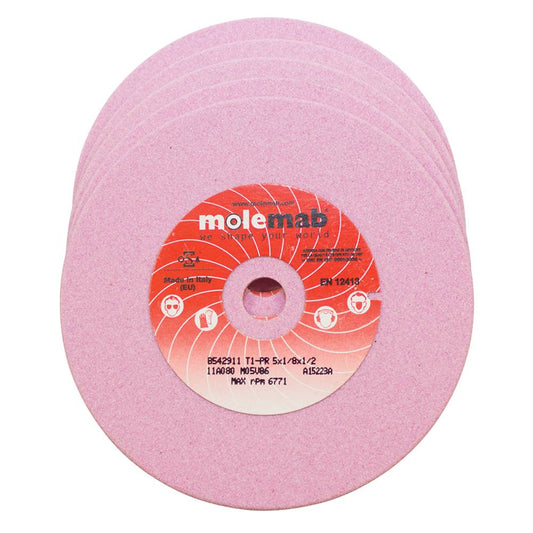Molemab Grinding Wheel 5" x 1/8" x 1/2" box of 5 (Stens 700-900)