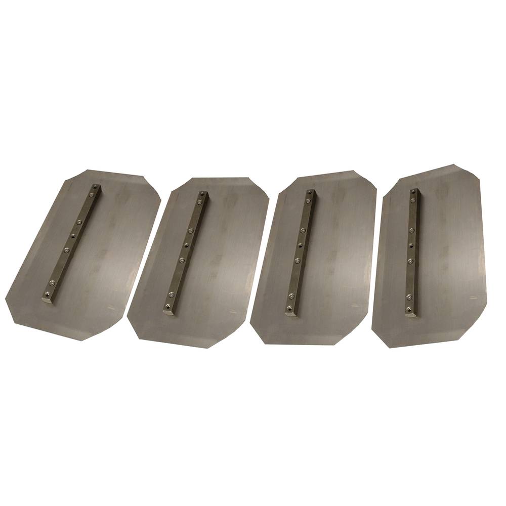 4 Stens Trowel Blade Combo Blade, 8" x 14" (Stens 750-035)
