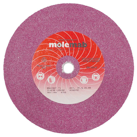 Molemab Grinding Wheel 8" x 1" x 5/8" 36 grit Ruby (Stens 750-111)