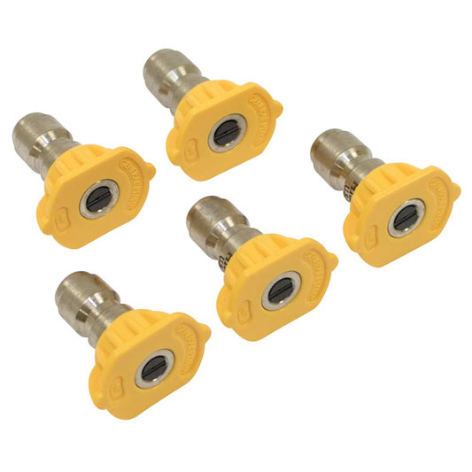 General Pump Pressure Washer Nozzle Shop Pack 3.0 Size, Yellow, 5 Pack (Stens 758-060)