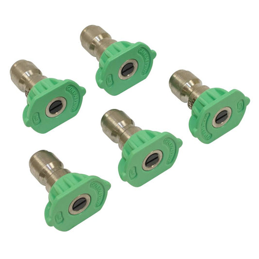 General Pump Pressure Washer Nozzle Shop Pack 3.0 Size, Green, 5 Pack (Stens 758-061)