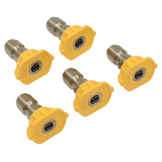 General Pump Pressure Washer Nozzle Shop Pack 3.5 Size, Yellow, 5 Pack (Stens 758-075)