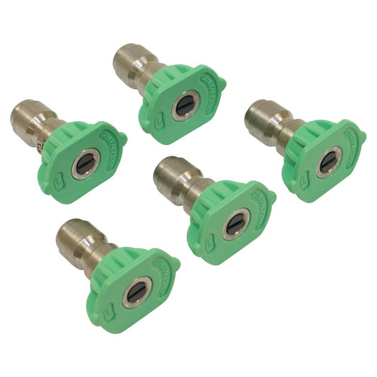 General Pump Pressure Washer Nozzle Shop Pack 3.5 Size, Green, 5 Pack (Stens 758-087)