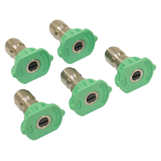 General Pump Pressure Washer Nozzle Shop Pack 4.0 Size, Green, 5 Pack (Stens 758-091)
