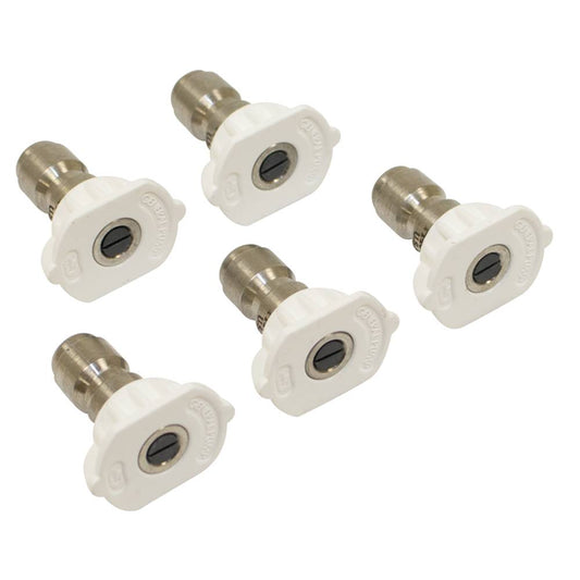 General Pump Pressure Washer Nozzle Shop Pack 3.5 Size, White, 5 Pack (Stens 758-099)