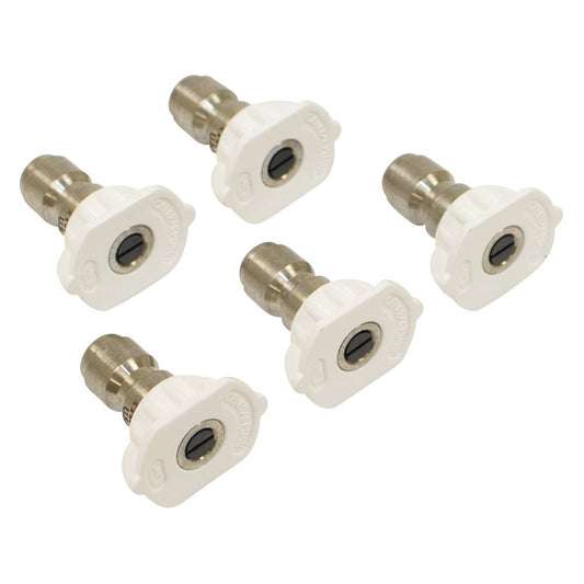 General Pump Pressure Washer Nozzle Shop Pack 4.0 Size, White, 5 Pack (Stens 758-103)