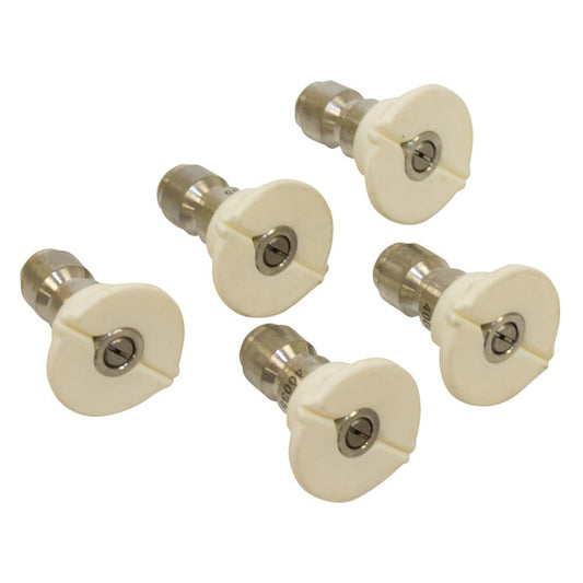 5 Stens Pressure Washer Nozzle Shop Pack 40° Spray angle (Stens 758-980)