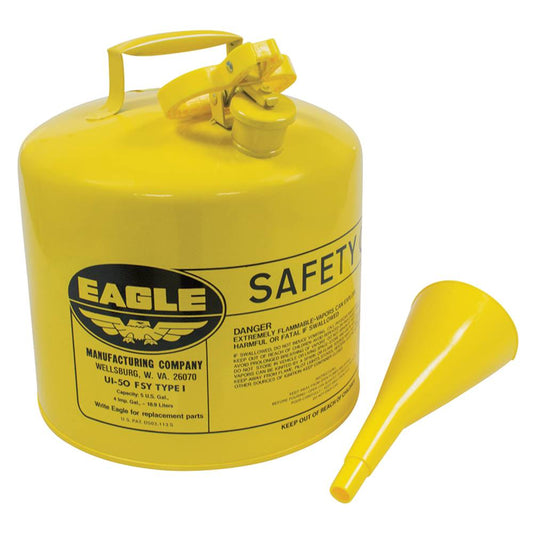 Eagle Metal Safety Diesel Can Eagle 5 Gallon With Funnel (Stens 765-200)