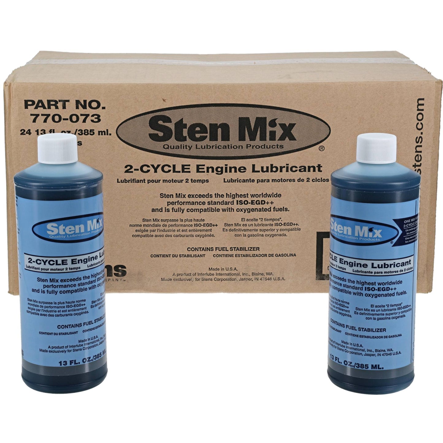 24 Sten Mix 2-Cycle Oil 13 Ounce Bottles (Stens 770-073)