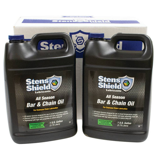 Stens Shield Bar and Chain Oil All season formula, Four 1 Gallon Bottles (Stens 770-706)