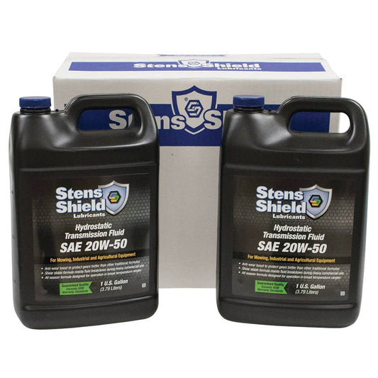 Stens Shield Hydrostatic Transmission Fluid SAE 20W-50, Four 1 Gallon Bottles (Stens 770-738)