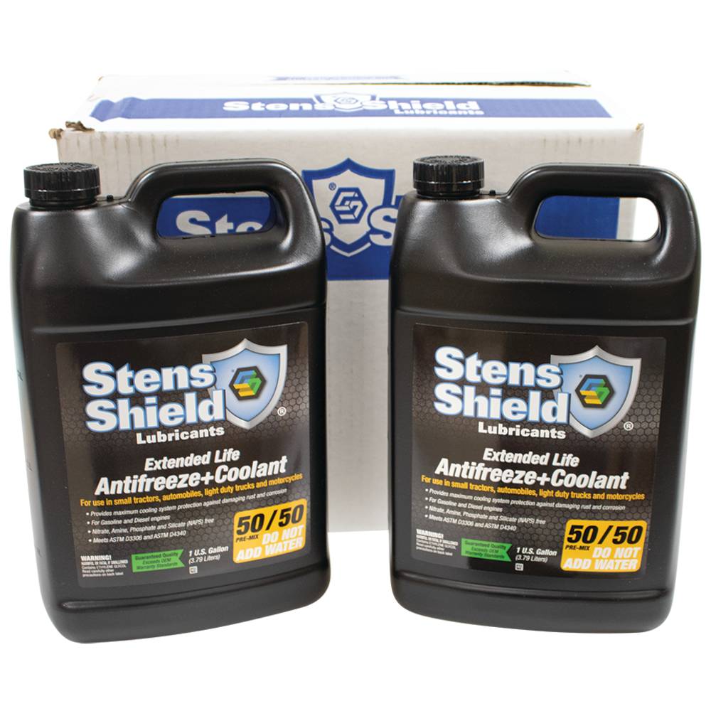 Stens Shield Antifreeze 50/50 Pre-Mix Antifreeze, Four 1 Gallon Bottles (Stens 770-744)
