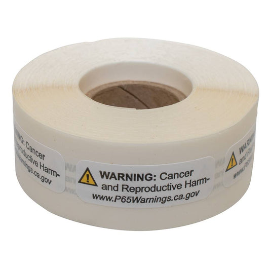 500 Stens Proposition 65 Warning Labels California Prop 65 - Reproductive Harm and Cancer Warning (Stens 900-903)