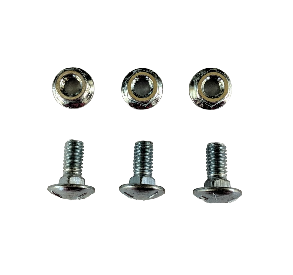 Set of 3 Fasteners for Troy-Bilt Tomahawk Chippers Bearing Flagette (9077, 9848)