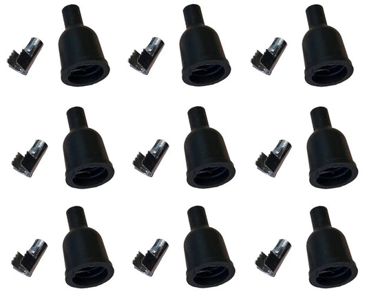 Set of 9 Straight Spark Plug Wire Boots for Coil for Kohler K Series Engines and Gravely