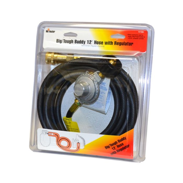 Mr. Heater Big Buddy Heater 12' Quick Connect Propane Hose and Regulator