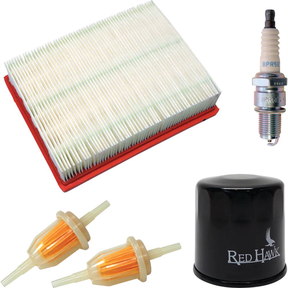 Red Hawk Tune-Up Kit Club Car DS 4 Cycle Gas 92+ w/ Oil Filter (Stens FIL-1101)