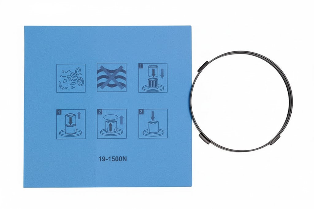 Bauer 3 Gallon, 3 Peak HP Wet/Dry Vacuum Cloth Filter with Clamp Ring (18327)