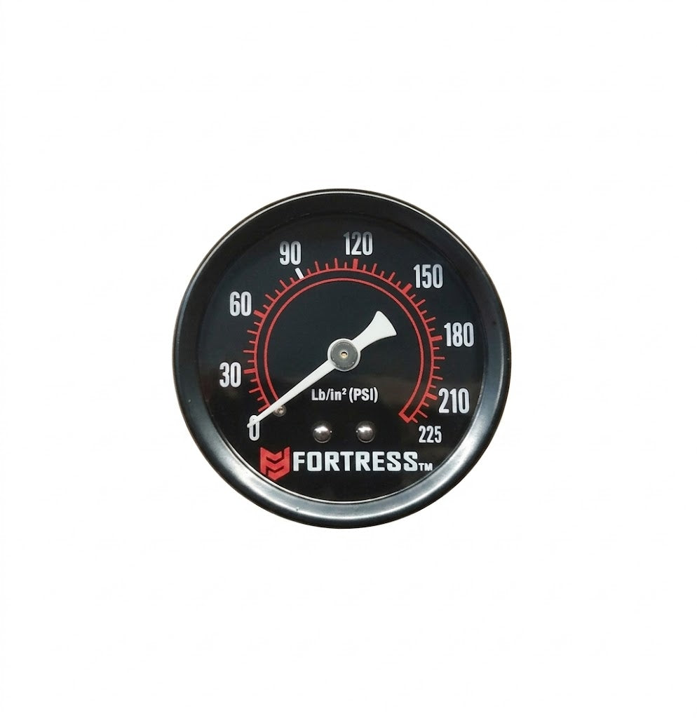 Fortress 2 Gallon,135 PSI Ultra Quiet Oil-Free Hand-Carry Jobsite Air Compressor Pressure Gauge (18773)