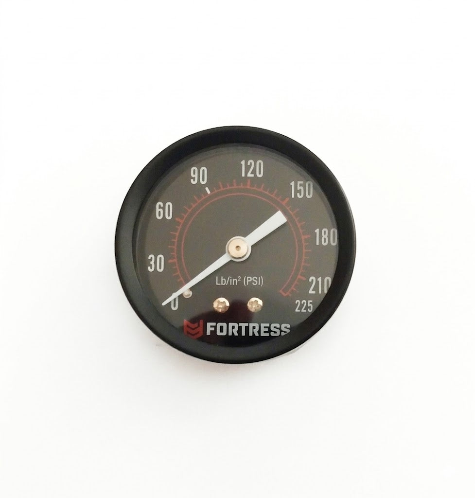 Fortress 6 Gallon, 175 PSI High Performance Oil-Free Pancake Jobsite Air Compressor Outlet Pressure Gauge (600046)