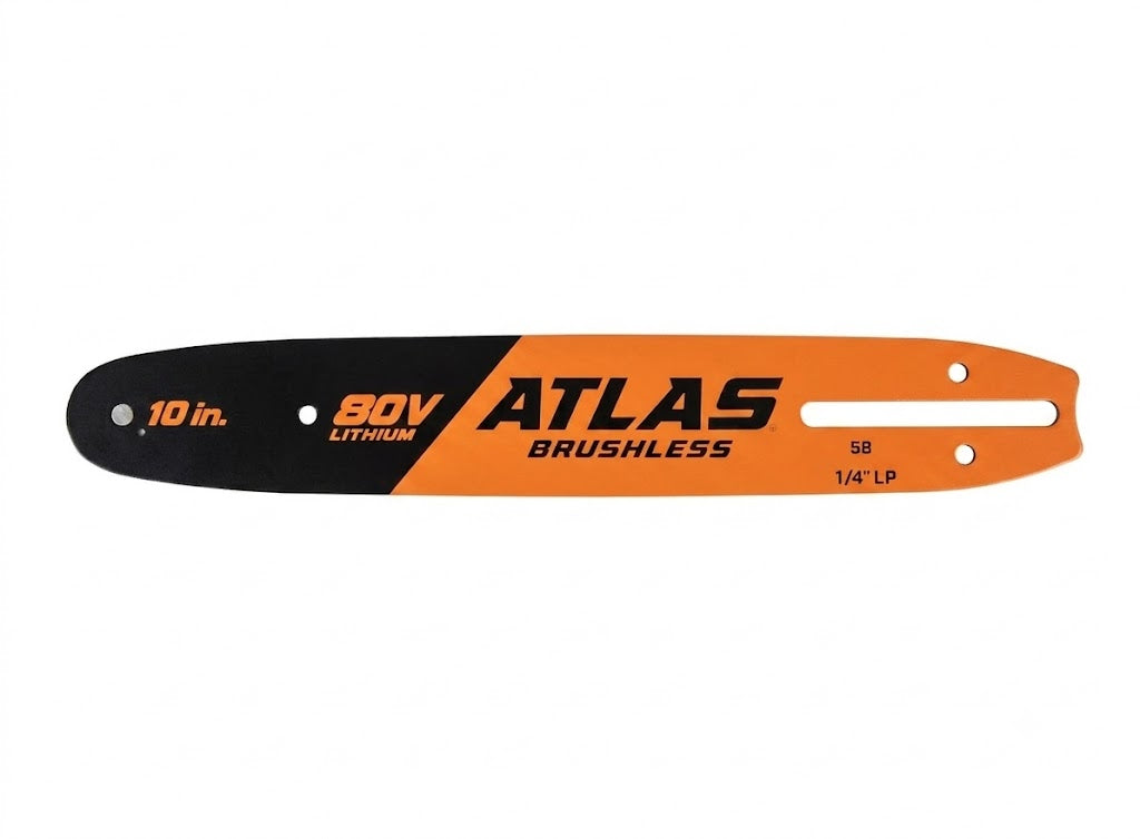 Atlas 80 Volt Brushless Cordless, 10" Pole Saw Chain Guide Bar (605907)