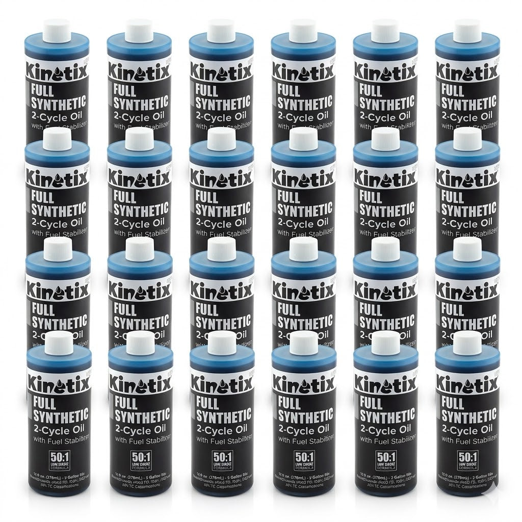 Kinetix Full Synthetic 2-Cycle Oil w/Fluid Stabilizer 12.8 oz Bottle 80011 Case of 24 (80011)