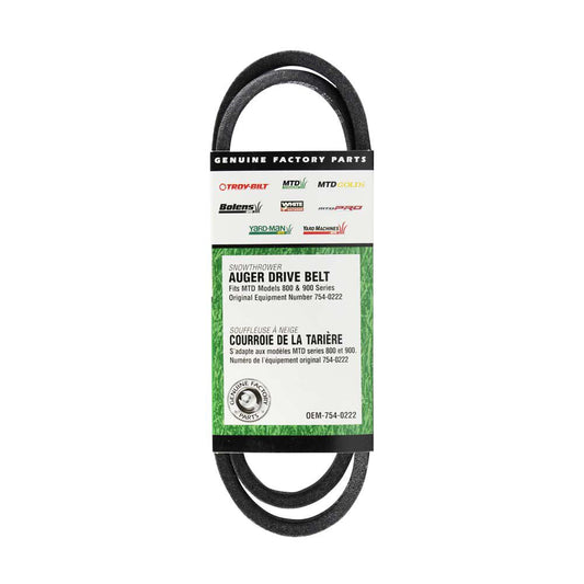 MTD Snow Blower Snow Blower Auger Belt - 954-0222A