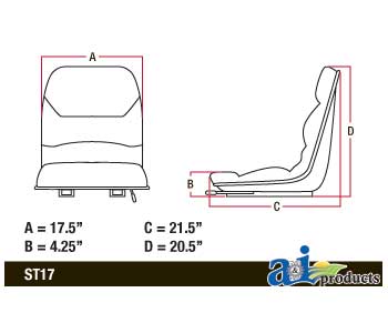 High Back Vinyl Dishpan Seat (CS128-1V)