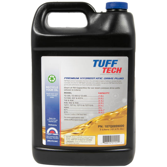 MTD Riding Mower Tuff Tech Oil 3 Liter Bottle - TT-187Q0899000