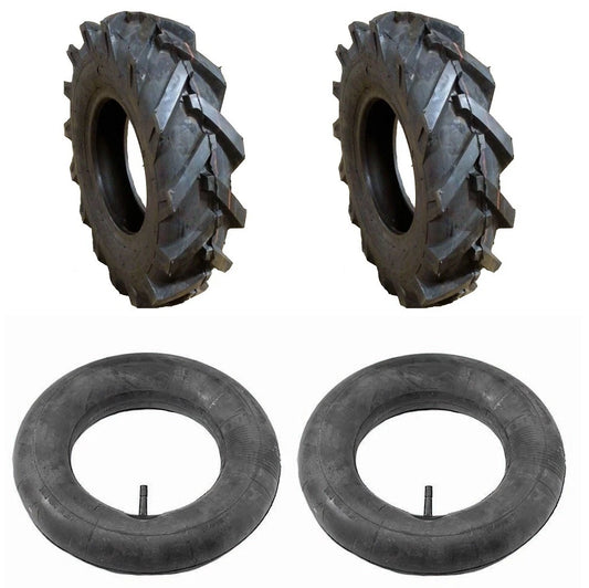 Troy-Bilt/MTD Tiller Tires 4.80/4.00-8 Set of 2 (Part # 1234-1) with Two Tubes